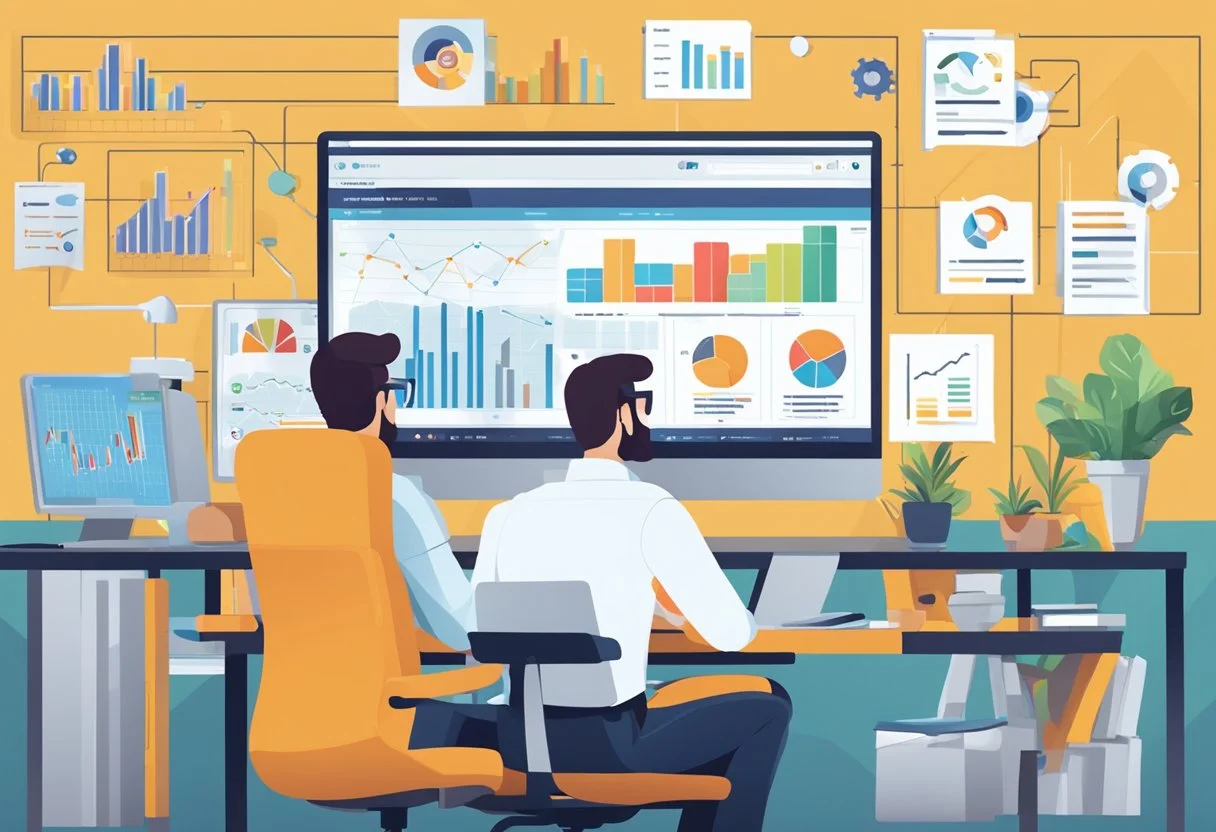 Affiliate marketer support illustration