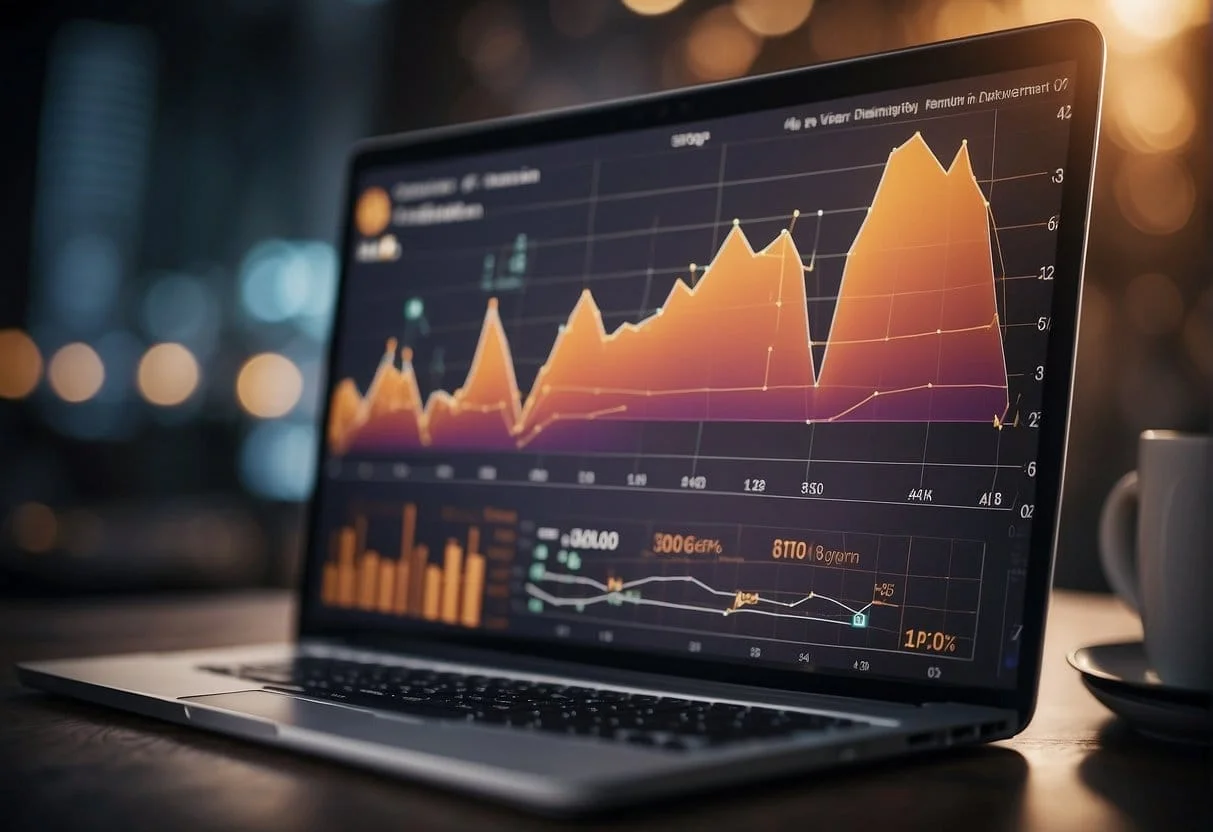 A graph showing user acquisition and growth strategies for SaaS analytics