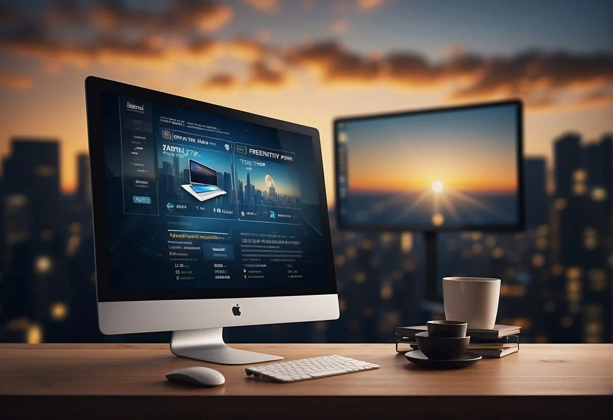 A user clicking on a digital ad, leading to a website visit