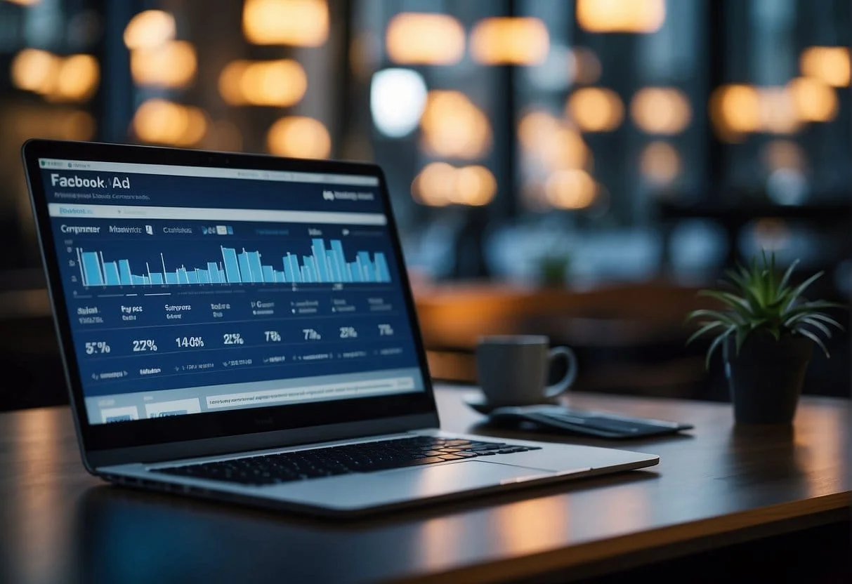 A computer screen displaying Facebook ad analytics with UTM parameters integrated