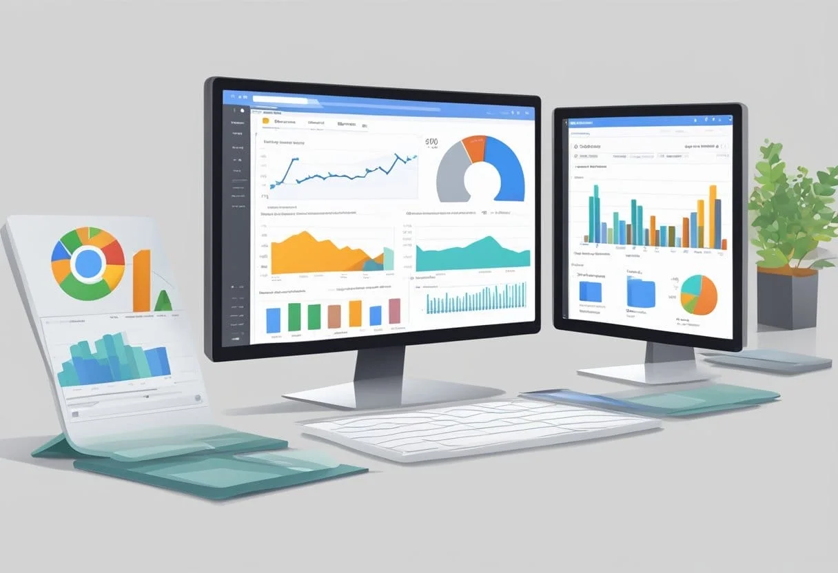 Web analytics illustration